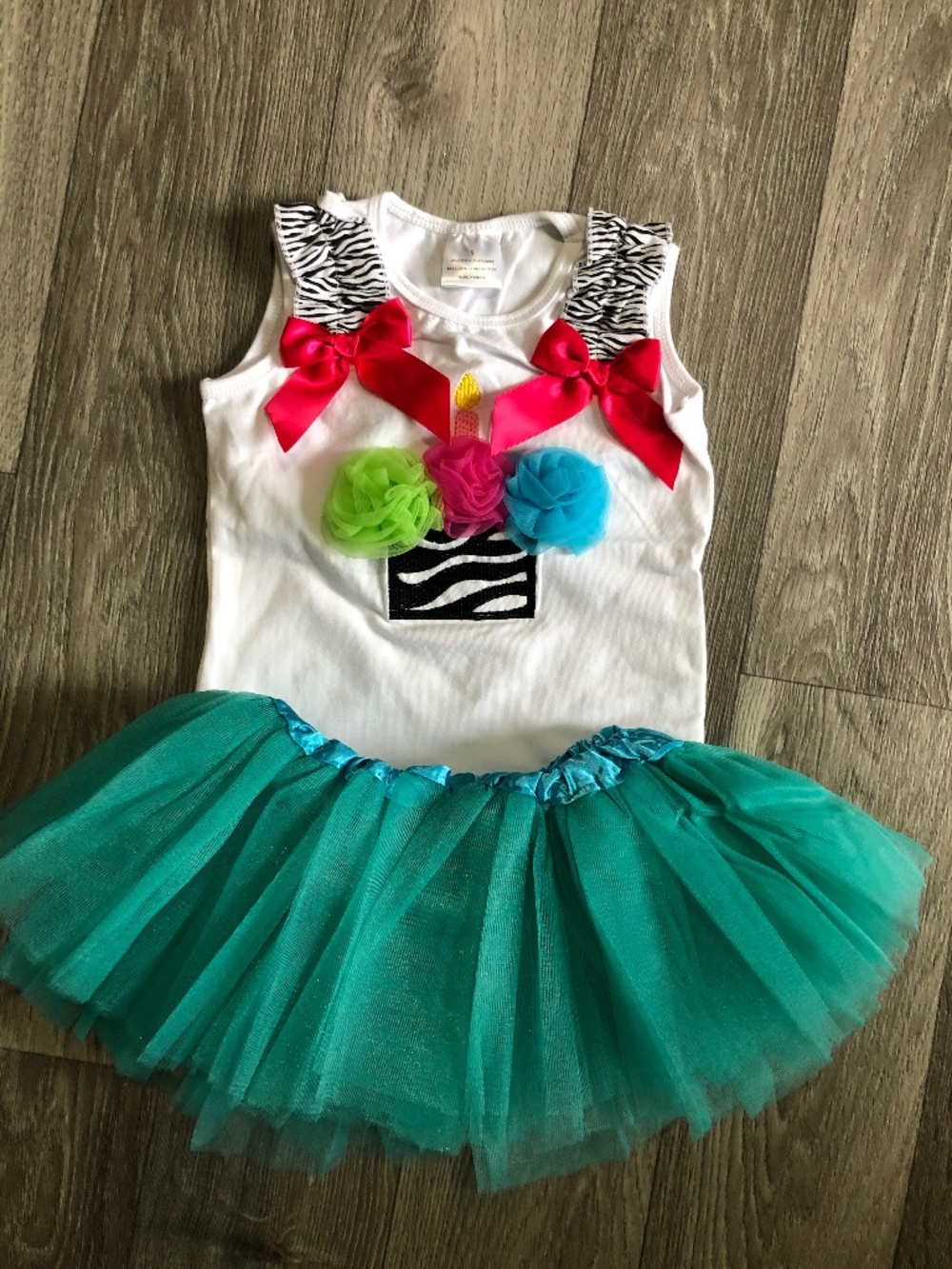 Baby Girls 1st Birthday Outfit One Year Party Cake Smash Tutu Skirt Clothes Sets